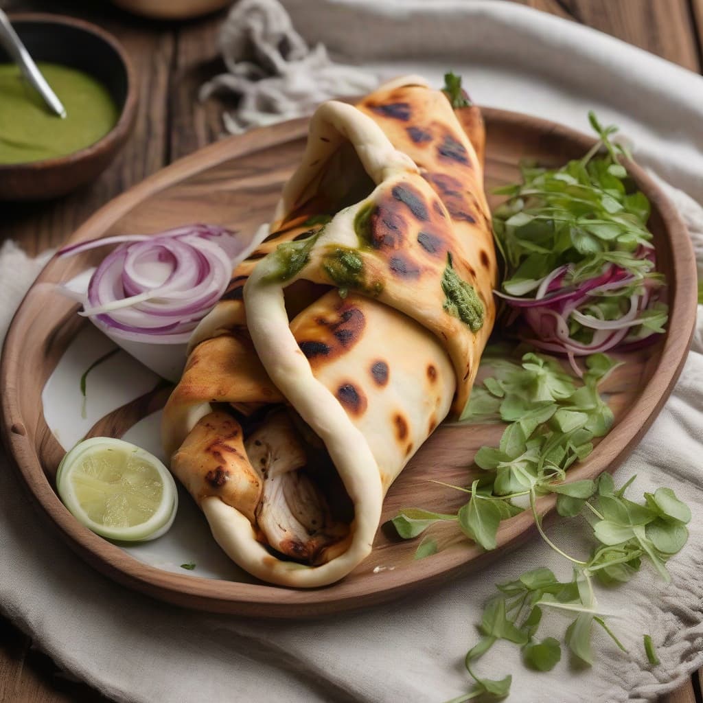 Tandoori Naan Roll Chicken
