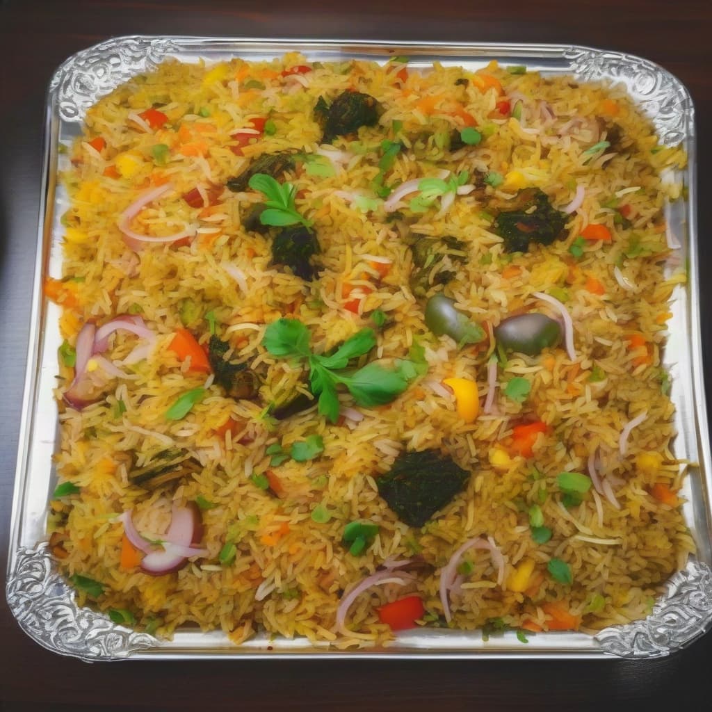 Large Tray Veg Biryani